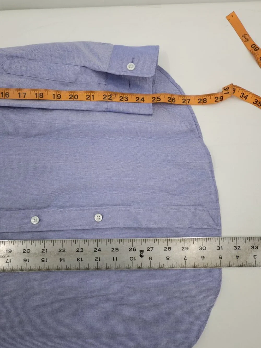 NWT J CREW Dress Shirt Mens 15.5 Thomas Mason Slim Fit Long Sleeve Blue preppy
